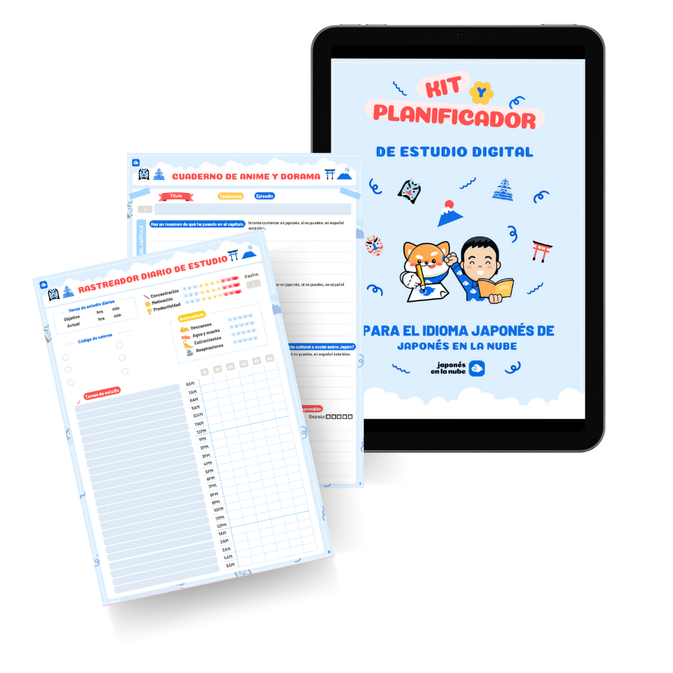 Mockup planificador digital estudio