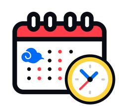 Calendario y reloj